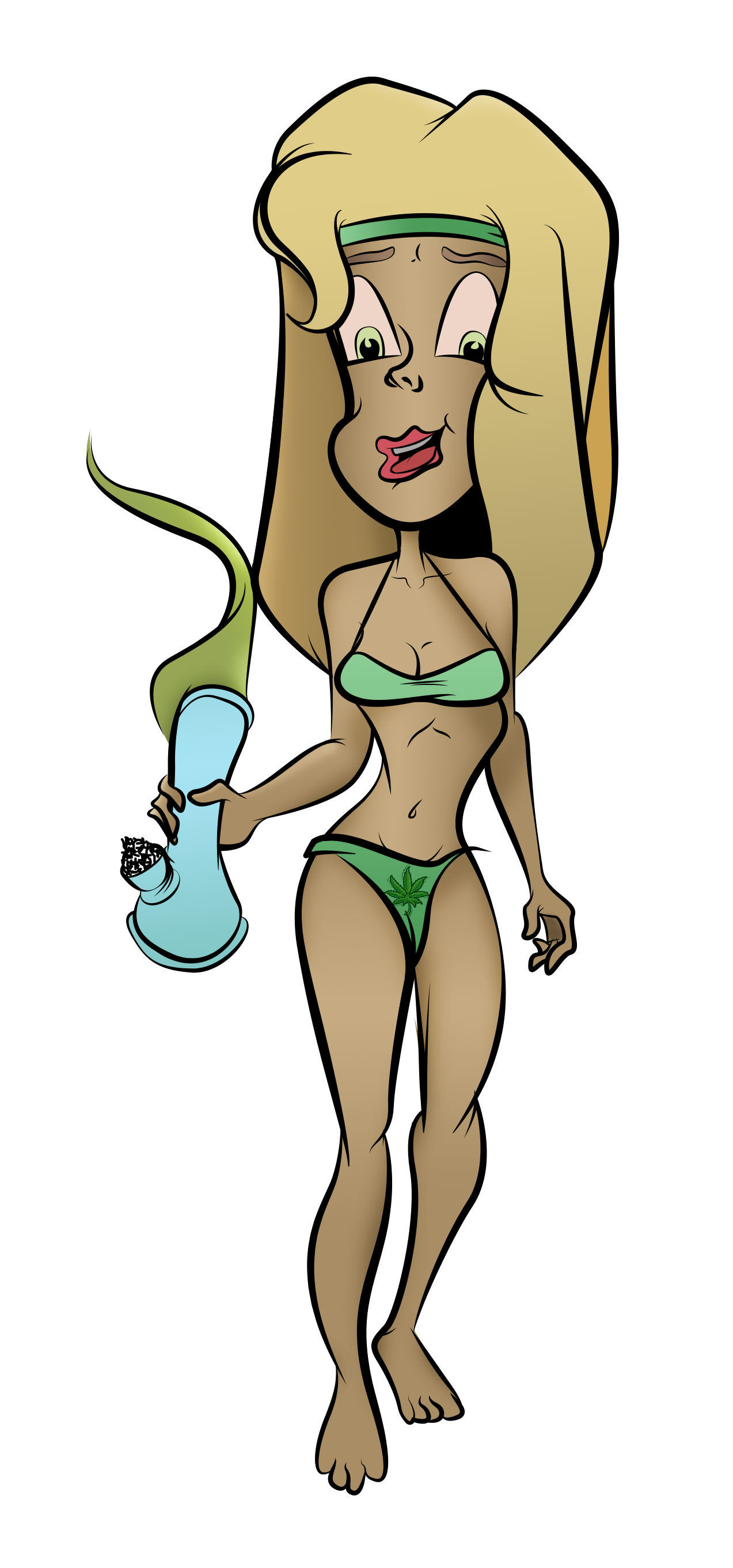 Kempi in a sexy skimpy green bikini Kempi in a sexy skimpy green bikini