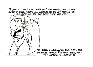 Nick and Kempi comic strip # 1 Pnel # 12